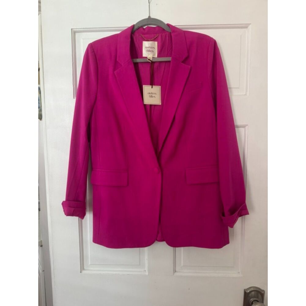 NWT Autres Filles Fuchsia Pink Blazer, Medium.